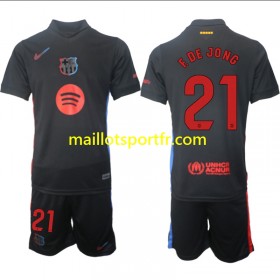 Maillot de Foot FC Barcelone F DE JONG 21 Enfant Exterieur 2024/25